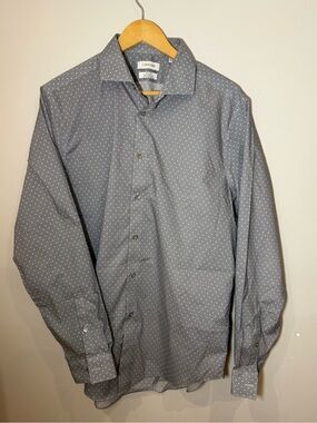 Calvin Klein Steel+ Slim Fit Stretch Non-Iron dress shirt men’s 16 1/2 34/35